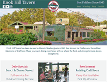 Tablet Screenshot of knobhilltavern.com